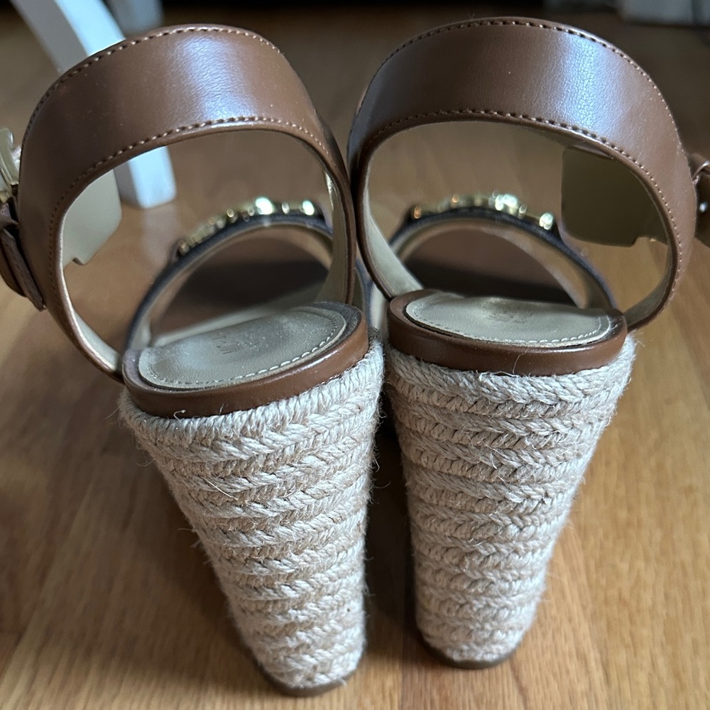 Michael Kors Tan Leather platform espadrilles - Picture 6 of 10
